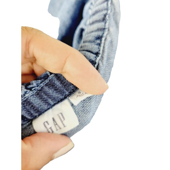 GAP denim romper ruffle small - Picture 5 of 6